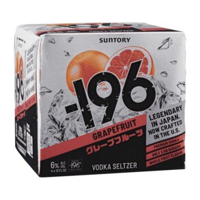 Suntory -196 Grapefruit Vodka Seltzer 4pk 12 oz Cans